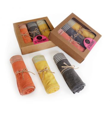 Coffret 3 torchons